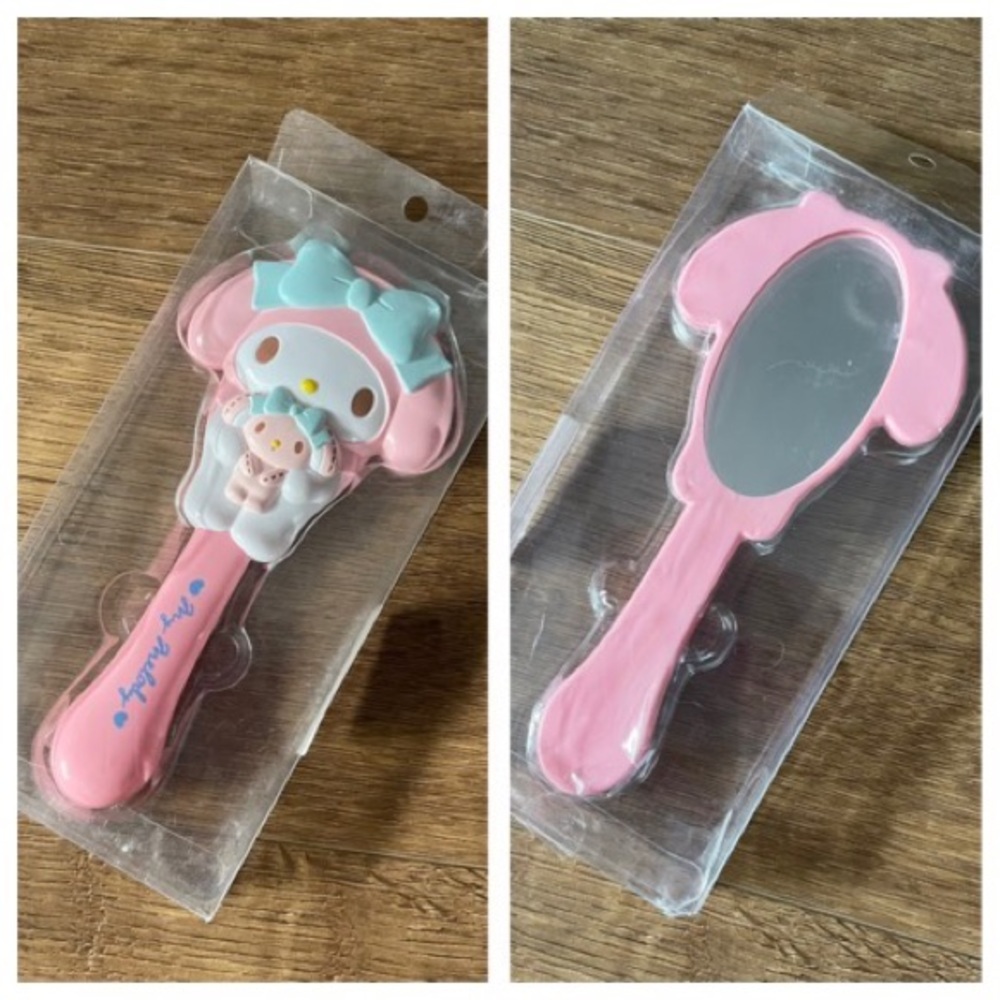 MY MELODY-NWT Pink & Blue Hand Mirror